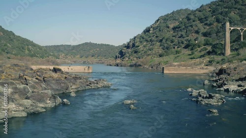Aerial View of the Pulo do Lobo Waterfall