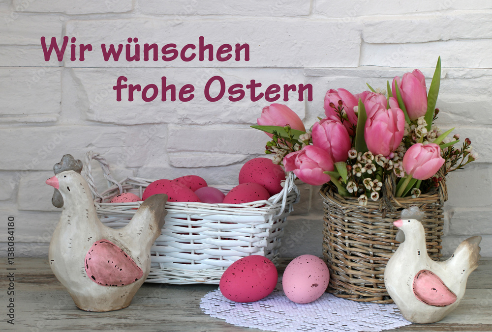 Ich Wünsche Dir Frohe Ostern Englisch Wir wünschen frohe Ostern Stock-Foto | Adobe Stock