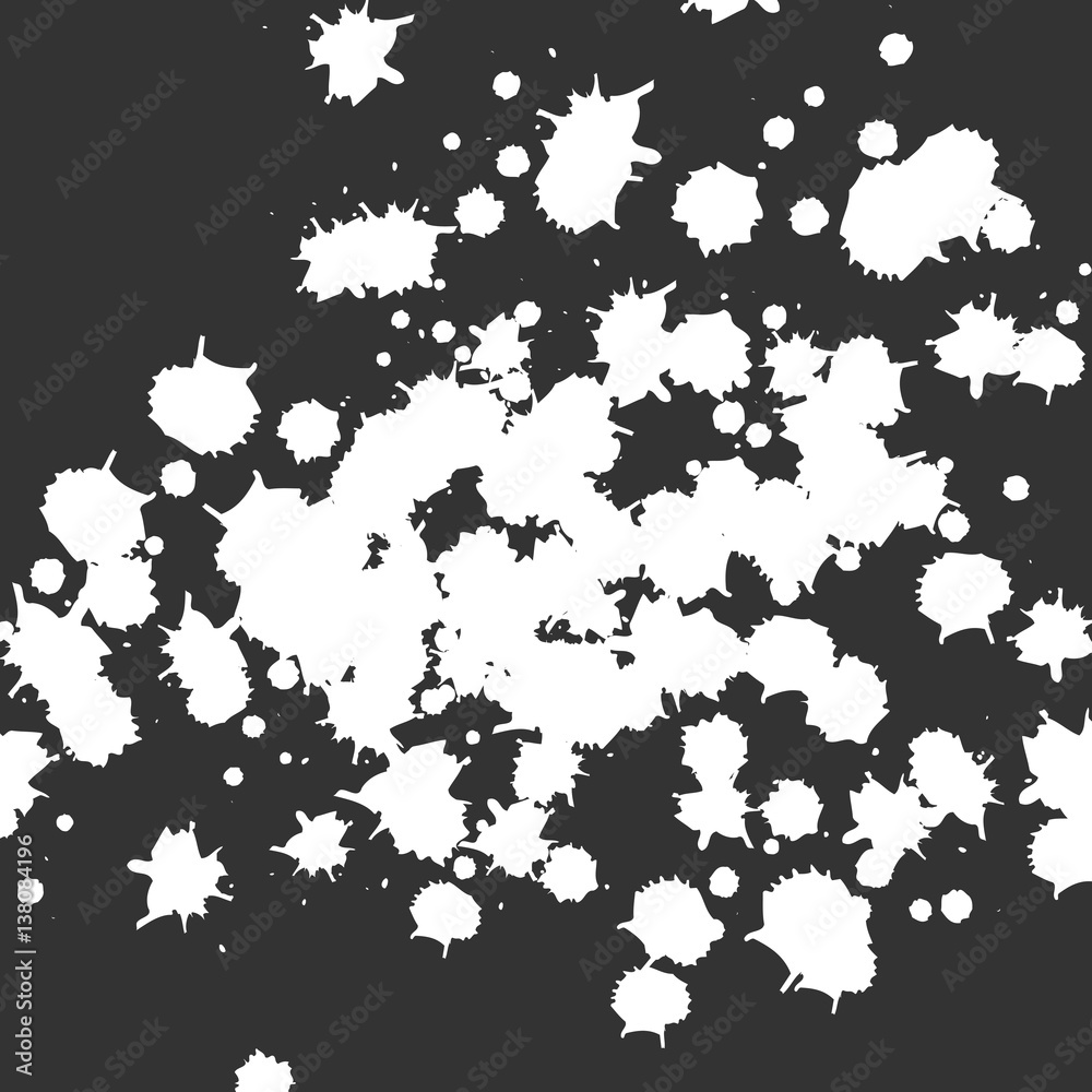 Grunge ink blots texture. Abstract vector illustration.