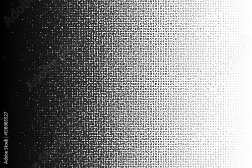 Vector halftone irregular transition pattern made of dots with a4 paper proportions.