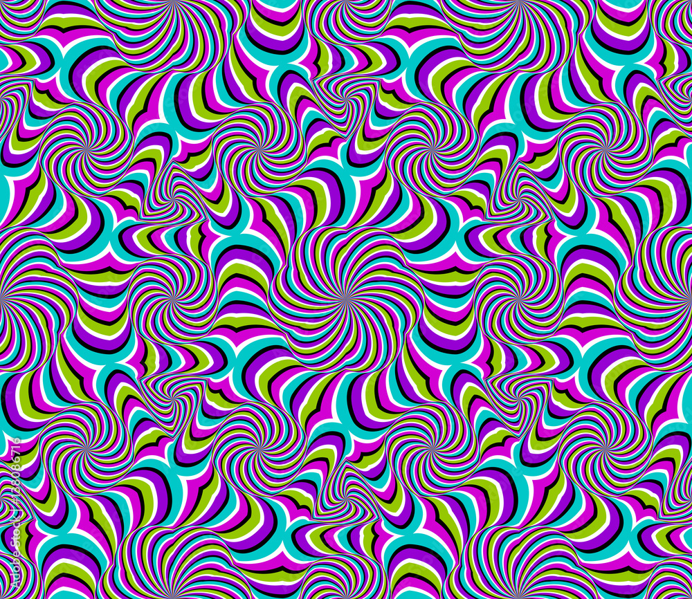 Abstract colorful background (optical illusion of movement). Seamless pattern. Abstract colorful background (optical illusion of movement). Seamless pattern.