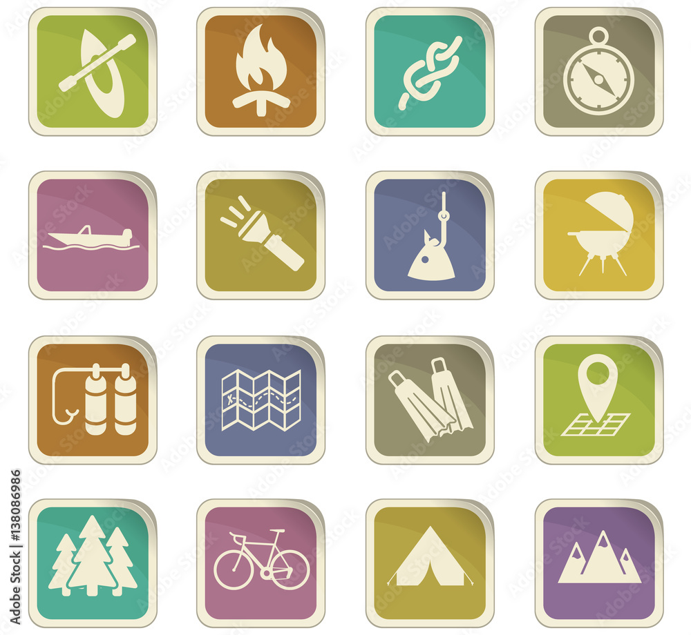 active recreation icon set active recreation icon set