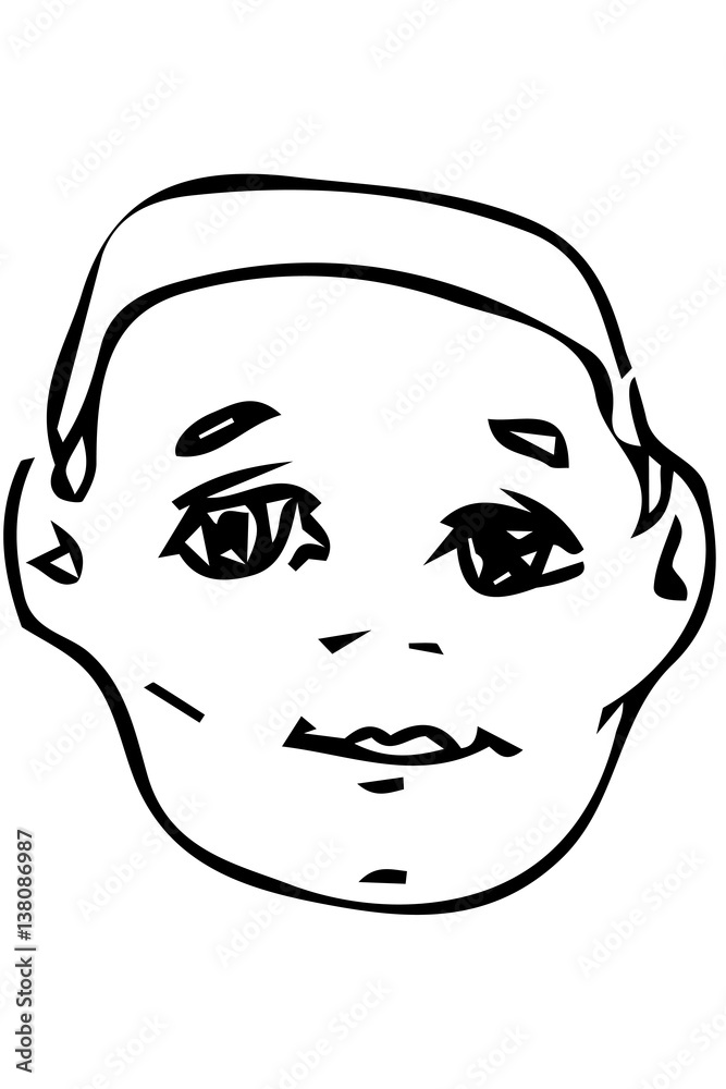 sketch of the face of a handsome young man sketch of the face of a handsome young man