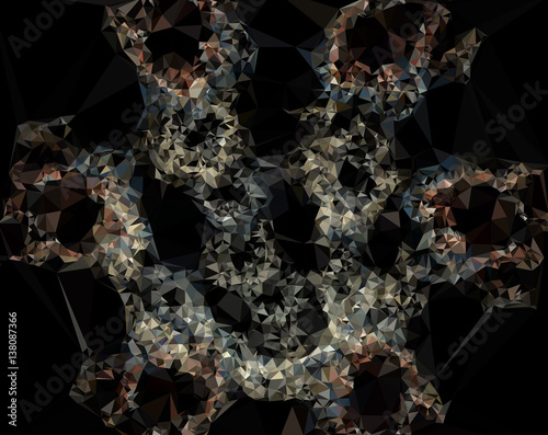 Abstract polygonal geometric background. 