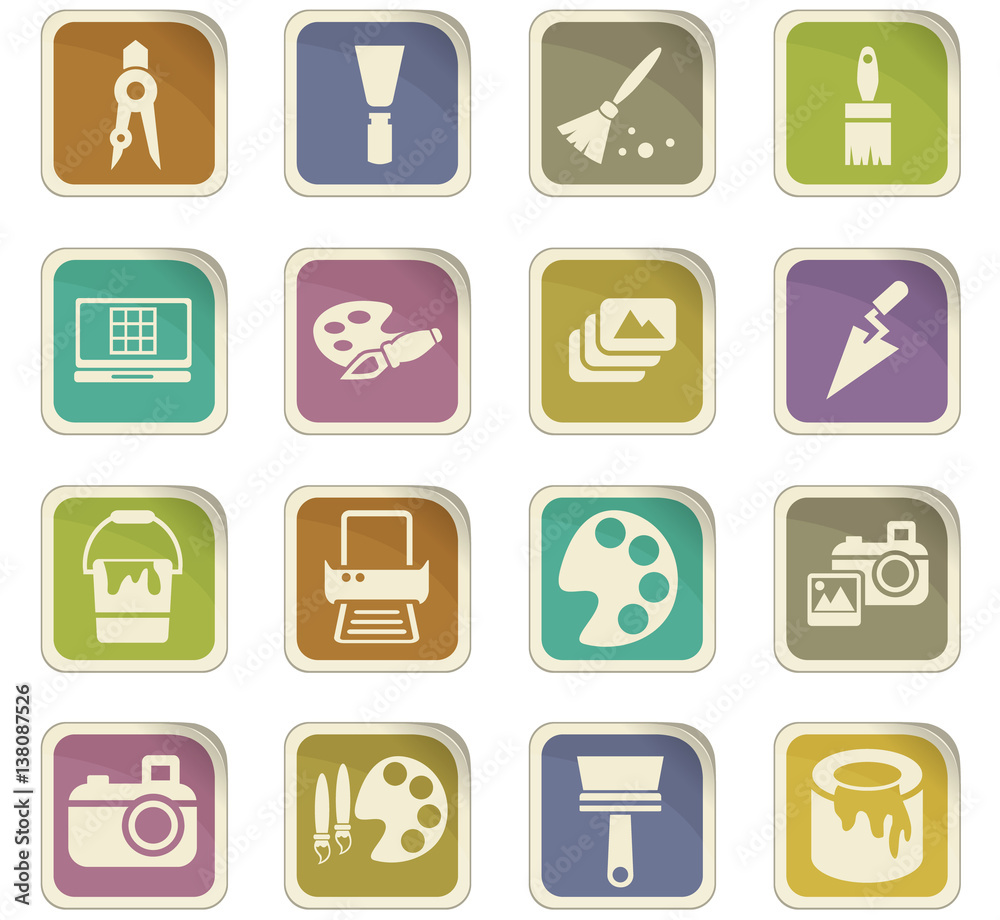 art tools icon set art tools icon set