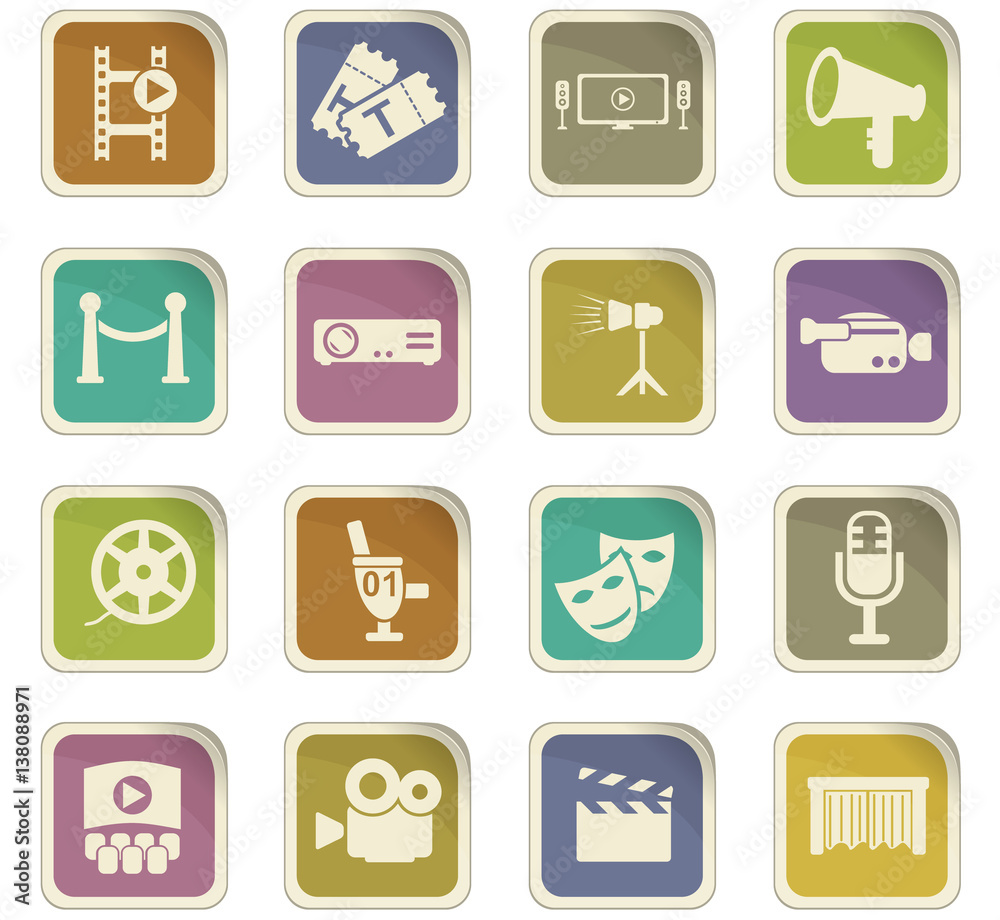 cinema icon set cinema icon set