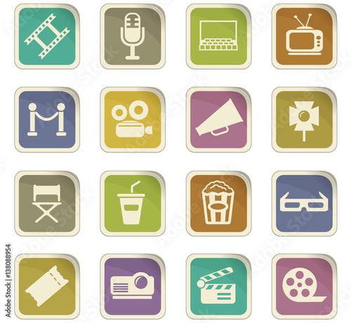 cinema icon set