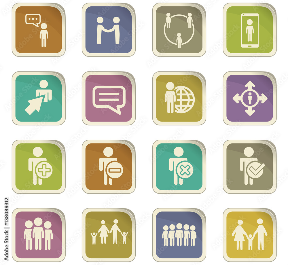 community icon set community icon set