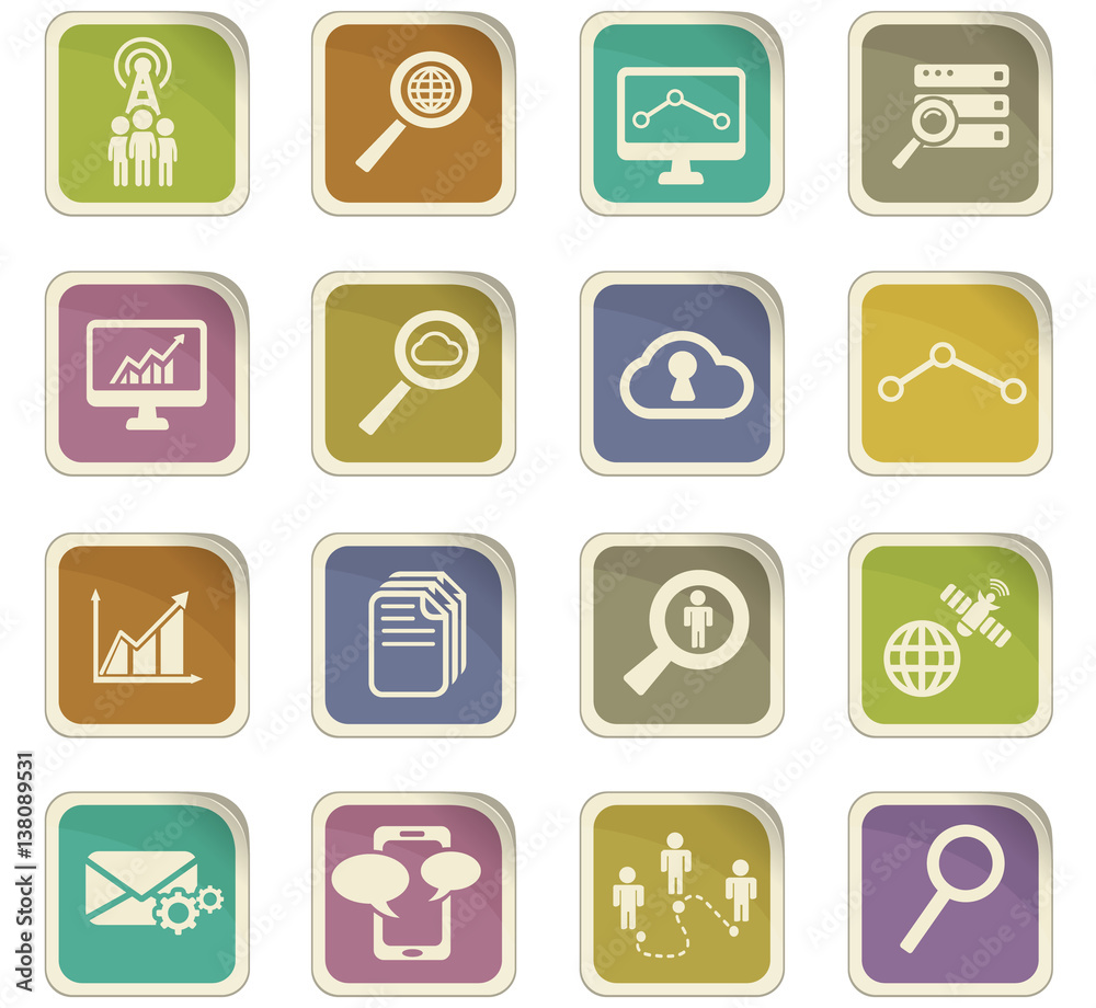 data analytic icon set data analytic icon set