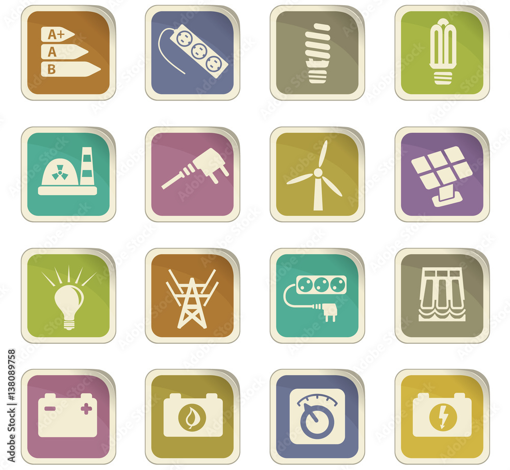 electricity icon set electricity icon set