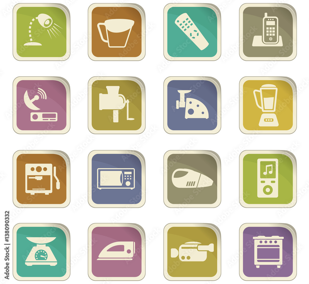 home appliances icon set home appliances icon set