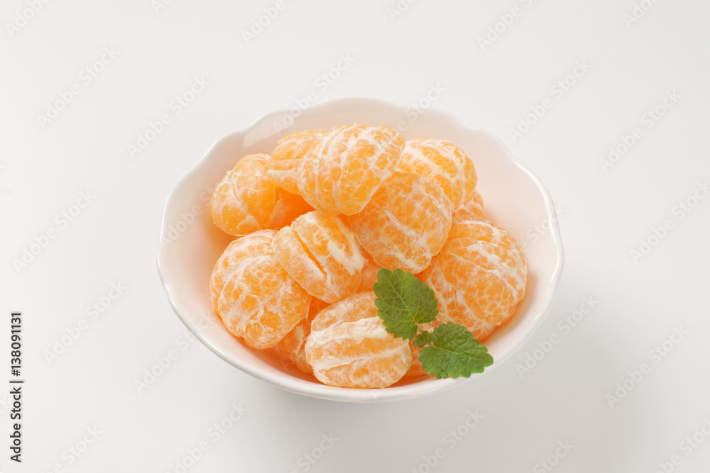 fresh peeled tangerines fresh peeled tangerines