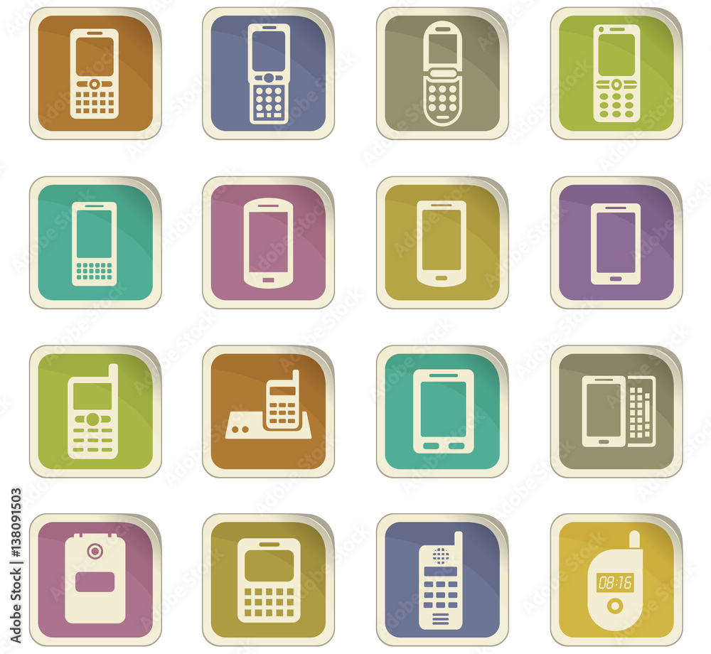 phone icon set