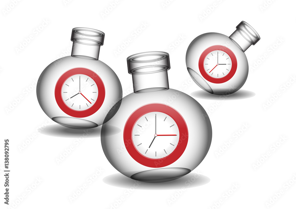 time in bottle Stock 벡터 Adobe Stock