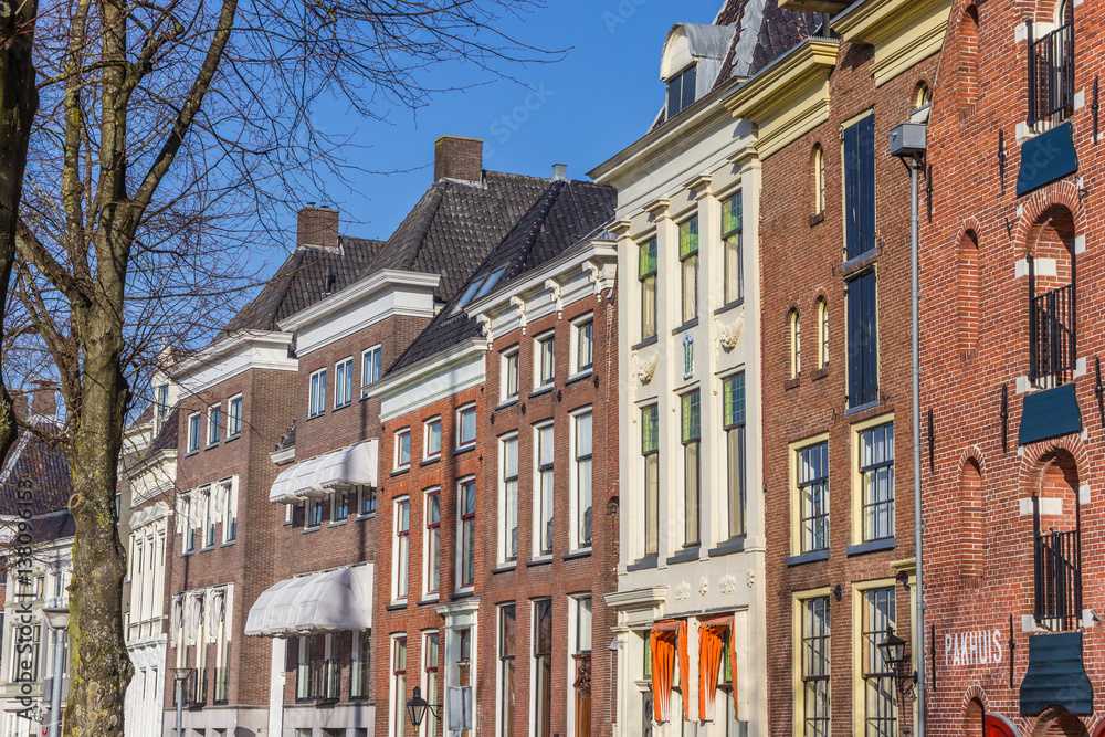 Fototapeta premium Old warehouses in the historical city center of Groningen