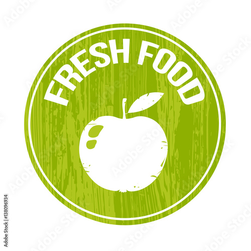 The logo for the farm, Apple, the cultivation of healthy food.
