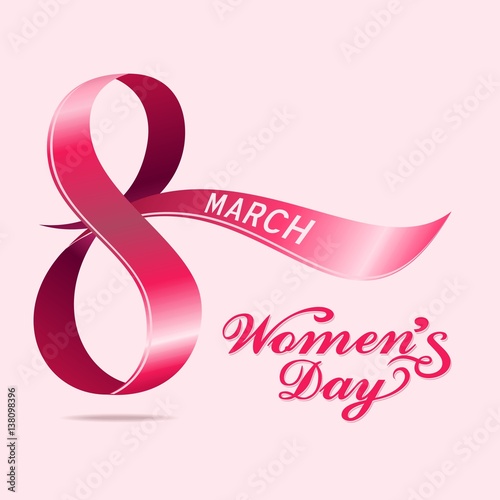Card design for Happy Women's Day - 8 March