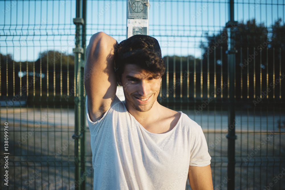 © ADDICTIVE STOCK - Portrait of attractive athlete man