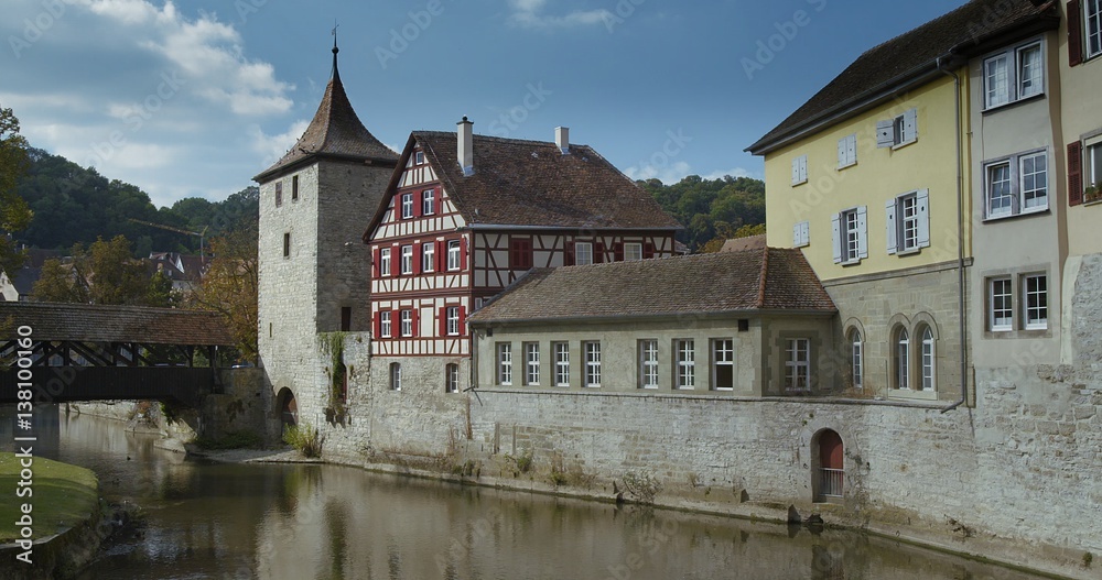 Schwäbisch Hall, historic City, Swabia, Germany, Sep 2016