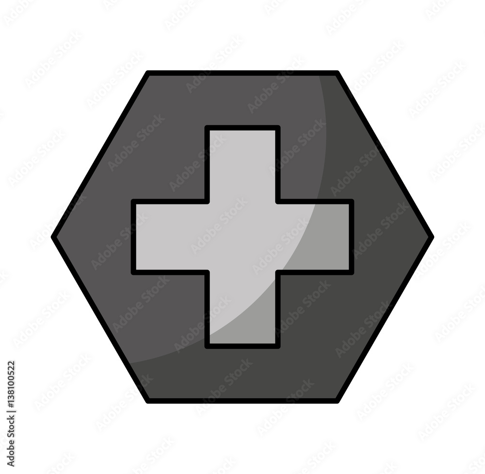 Fototapeta premium screw metal isolated icon vector illustration design