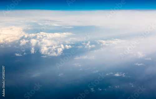 Clouds seen from top