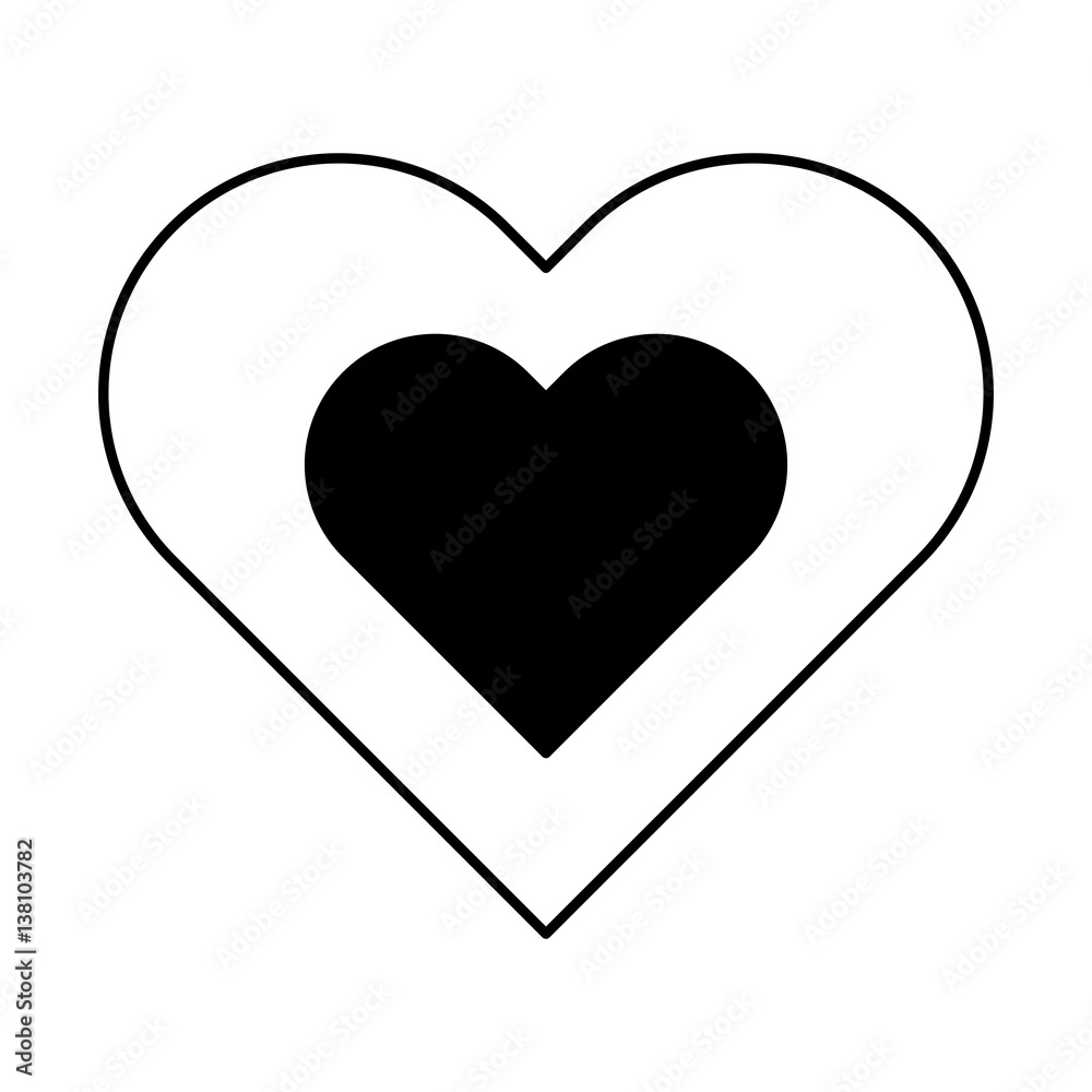 heart love card icon vector illustration design heart love card icon vector illustration design