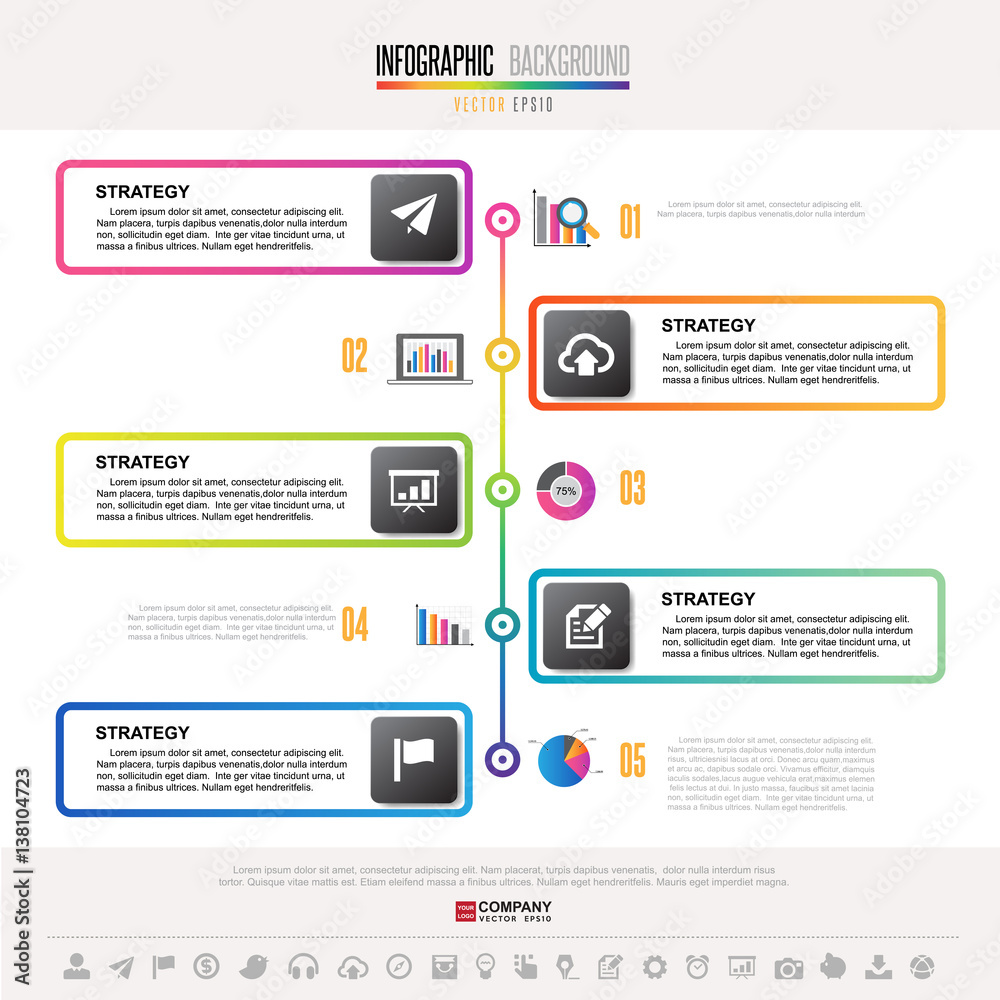 Timeline Infographics Design Template