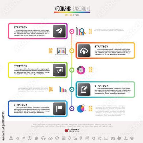 Timeline Infographics Design Template