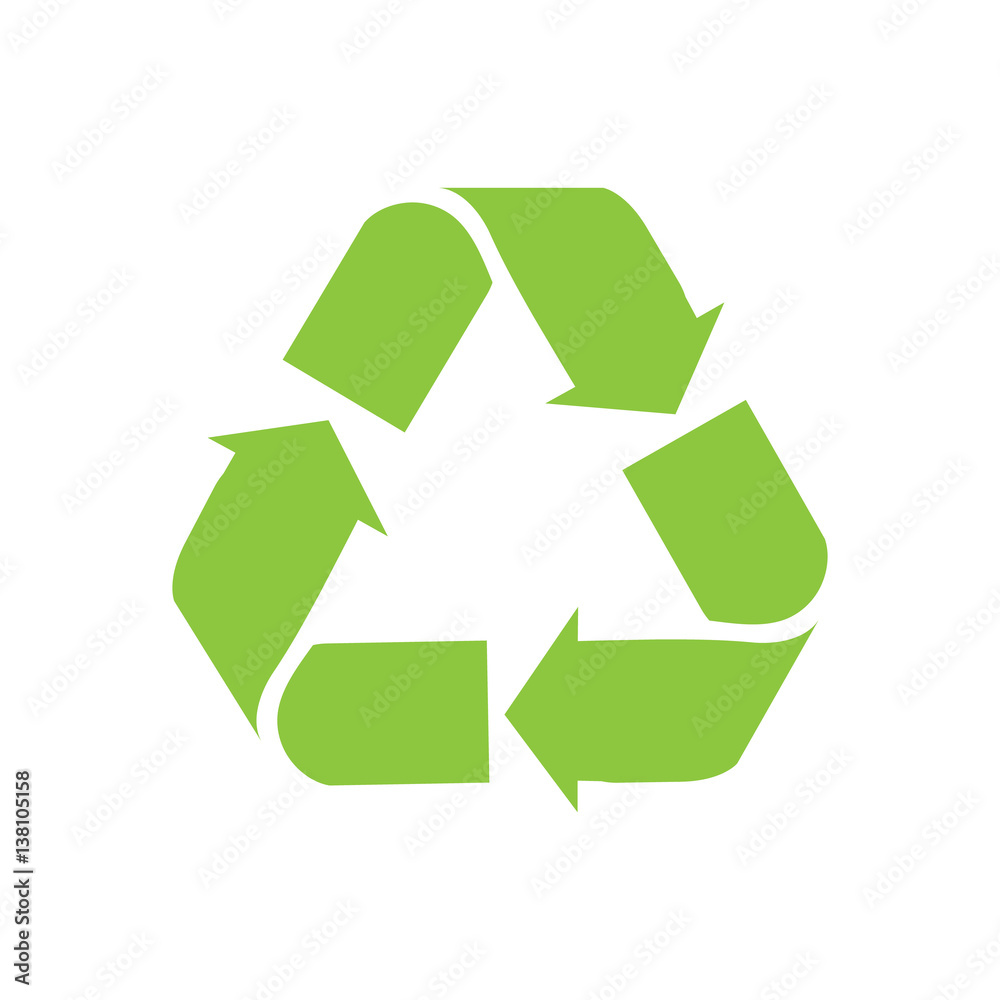 Obraz premium Recycle sign vector icon