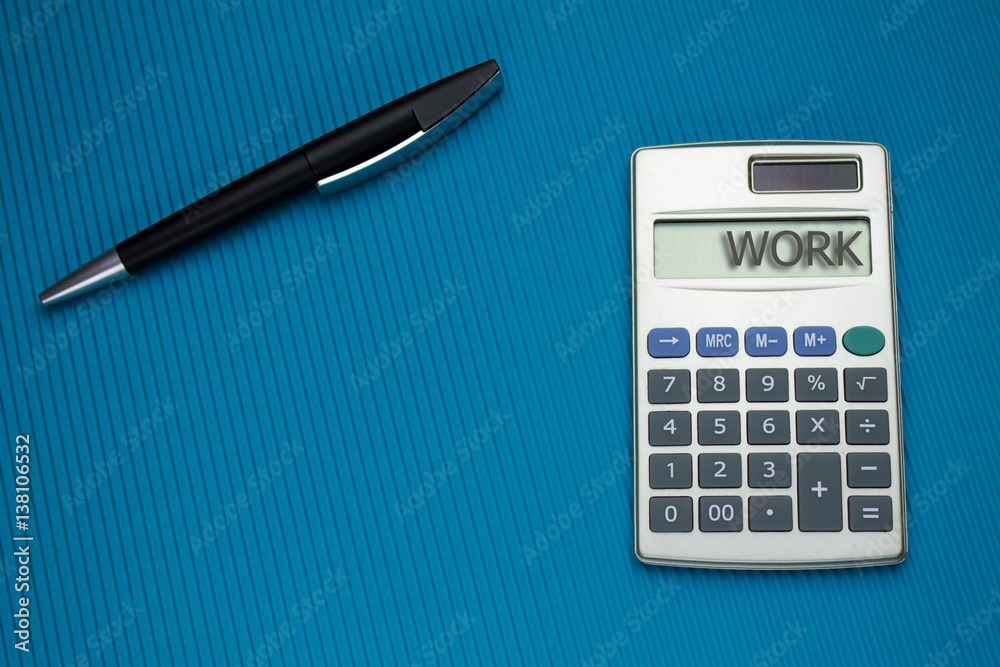 Calculator with pen. Calculator with pen.