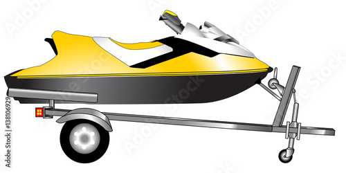 Jetski on Trailer