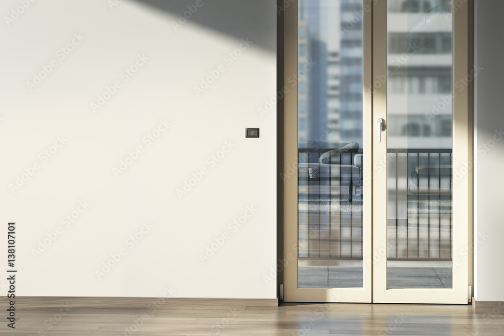 Empty home. Bright interior. 3d render. Empty home. Bright interior. 3d render.
