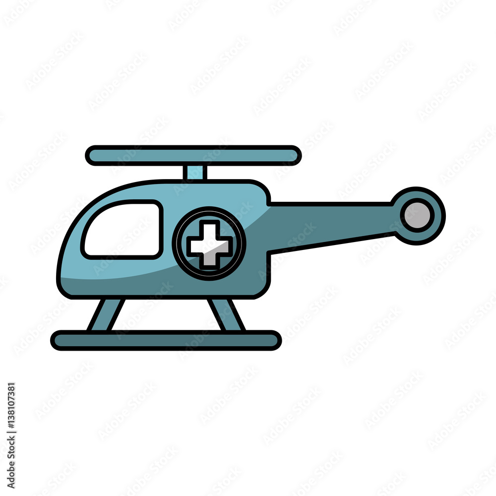 ambulance helicopter isolated icon vector illustration design ambulance helicopter isolated icon vector illustration design