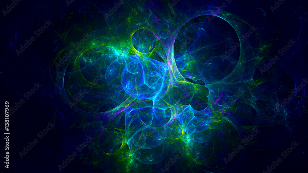 3D rendering abstract fractal light background 3D rendering abstract fractal light background