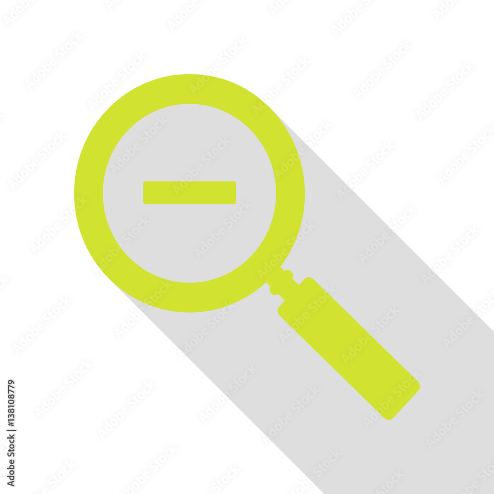 Zoom sign illustration. Pear icon with flat style shadow path. Zoom sign illustration. Pear icon with flat style shadow path.