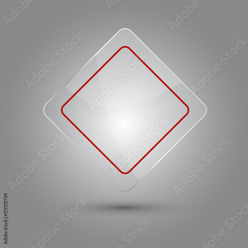 Blank sign glossy vector il...