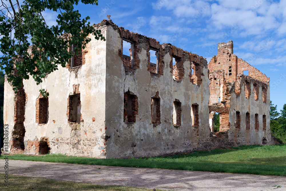 The ruins of the manor