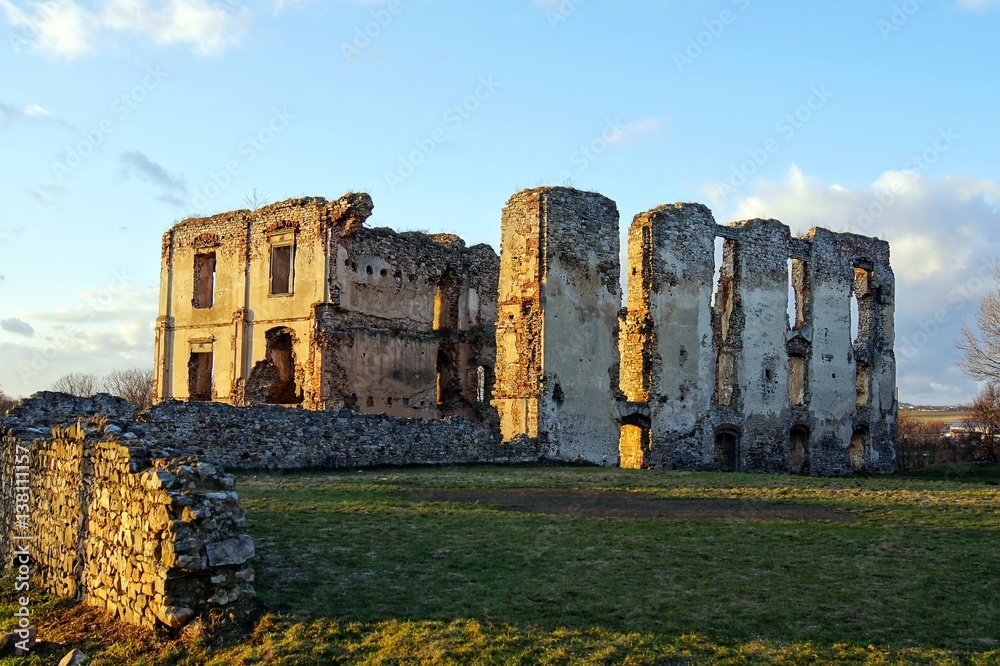 Castle ruins in Bodzentyn, Swietokrzyskie, Poland