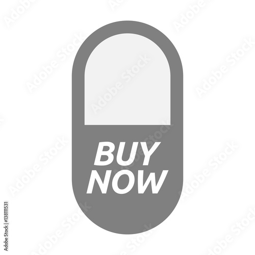 Isolated pill with the text BUY NOW