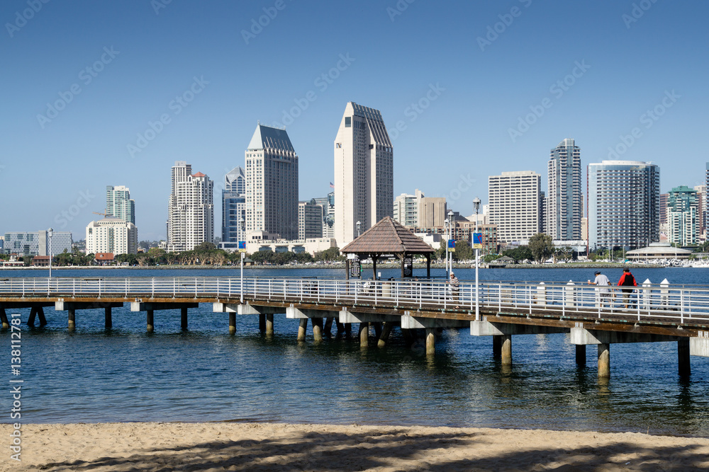 Obraz premium San Diego Skyline, CA, USA