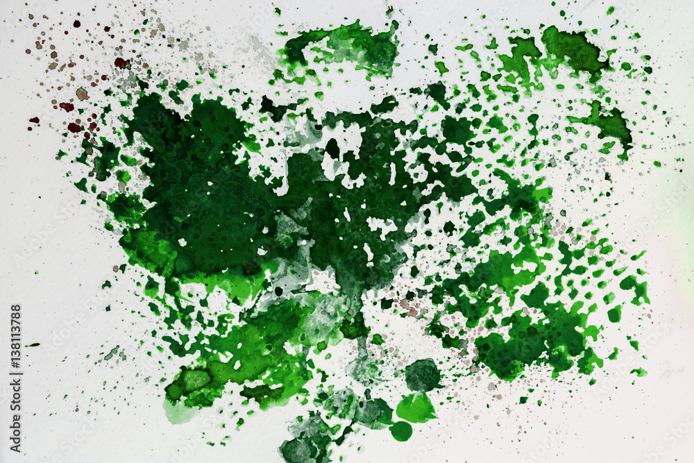 Watercolor abstract background painting with spray, spots, splashes. Hand drawn on paper grain texture. For modern pattern, wallpaper, banner design Watercolor abstract background painting with spray, spots, splashes. Hand drawn on paper grain texture. For modern pattern, wallpaper, banner design