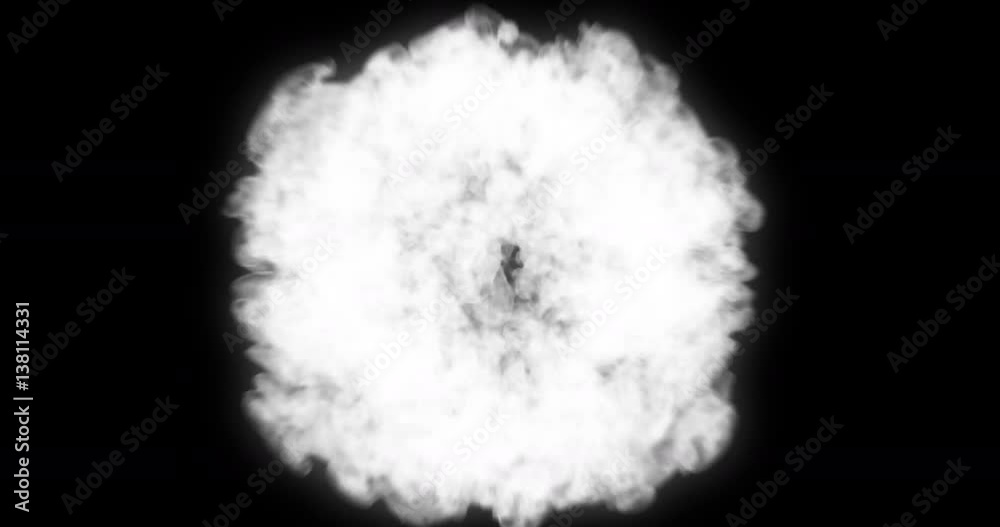 Fire explosion transition into the camera, 4K, alpha