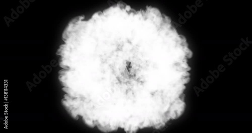 Fire explosion transition into the camera, 4K, alpha