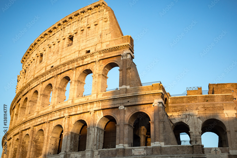 Colosseum of Rome at Dusk