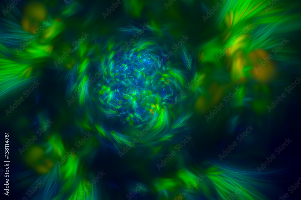3D rendering abstract fractal light background 3D rendering abstract fractal light background