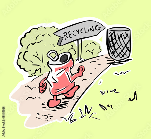 Naar de recyling