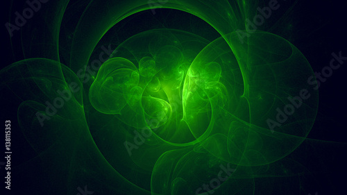 3D rendering abstract fractal light background