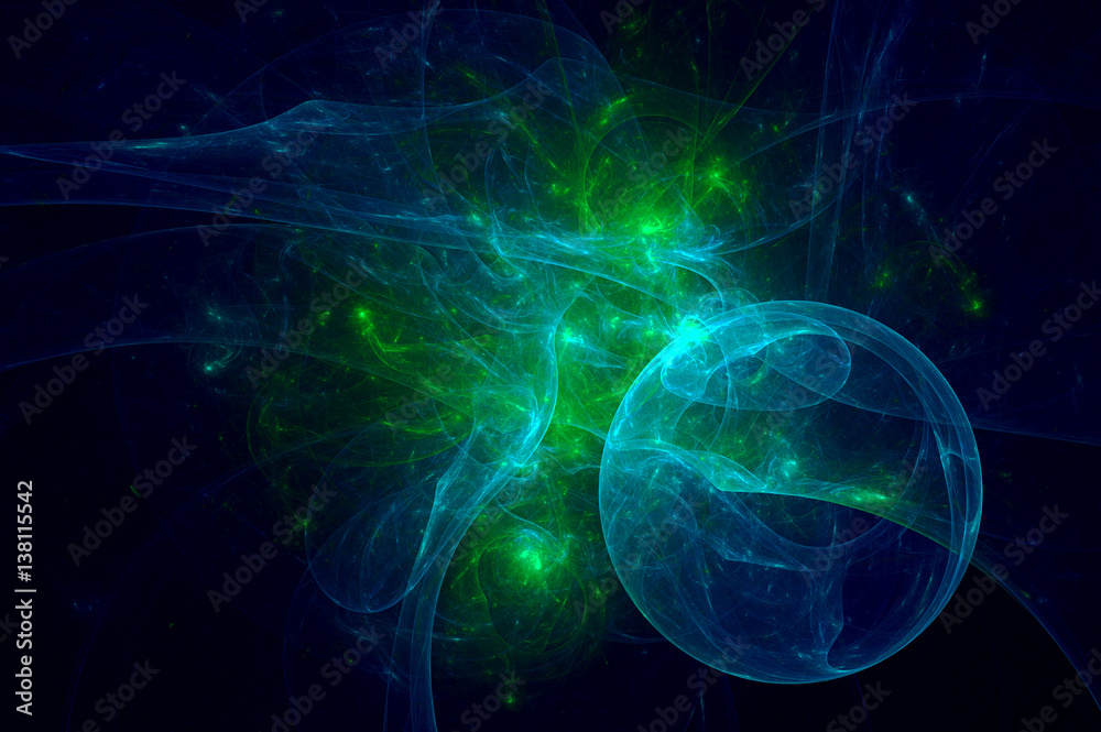 3D rendering abstract fractal light background 3D rendering abstract fractal light background