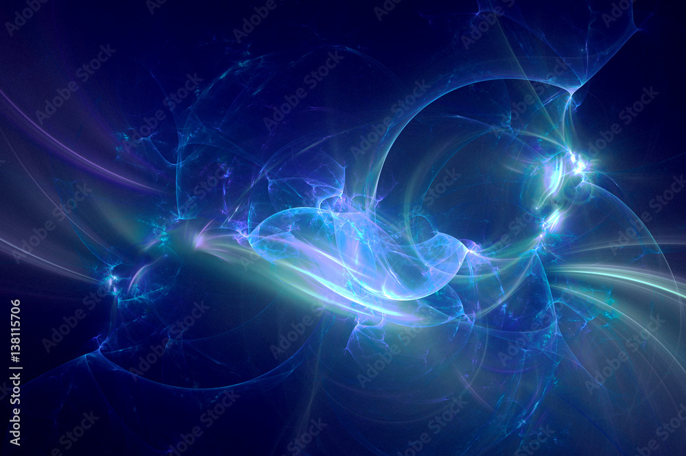 3D rendering abstract fractal light background 3D rendering abstract fractal light background