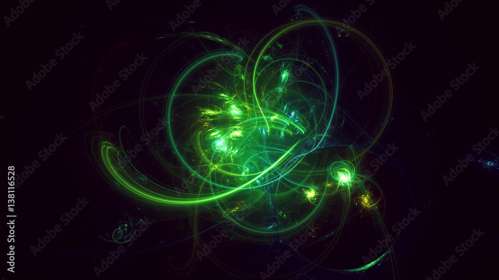 3D rendering abstract fractal light background 3D rendering abstract fractal light background